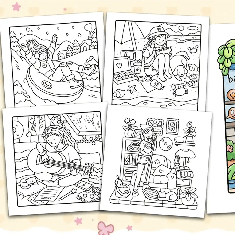Adult Coloring Book | Cozy Spaces | Toylandeu™