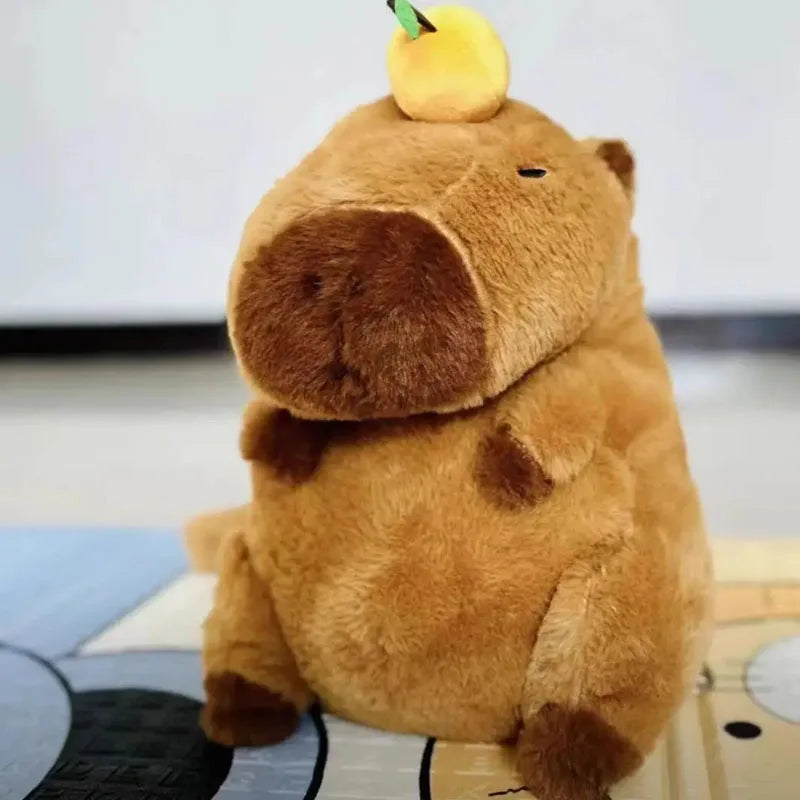 Adorable Capybara Plush Backpack for Kids & Teens - Soft & Stylish