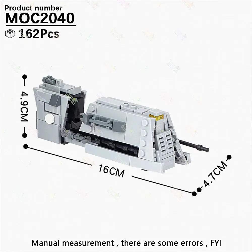 MOC Space Wars Movie Series Interplanetary Flying Motorcycle Combat Robot Airship Scout Building Blocks DIY Brick Kids Toy Gifts - ToylandEU