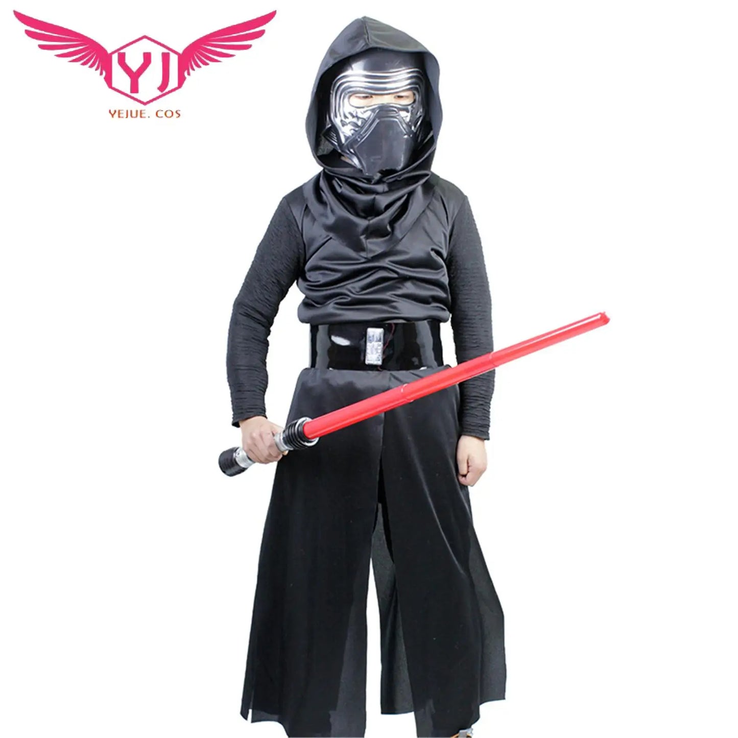 Kids Kylo Ren Costume Set - Jedi Costume & Mask for Halloween Fun