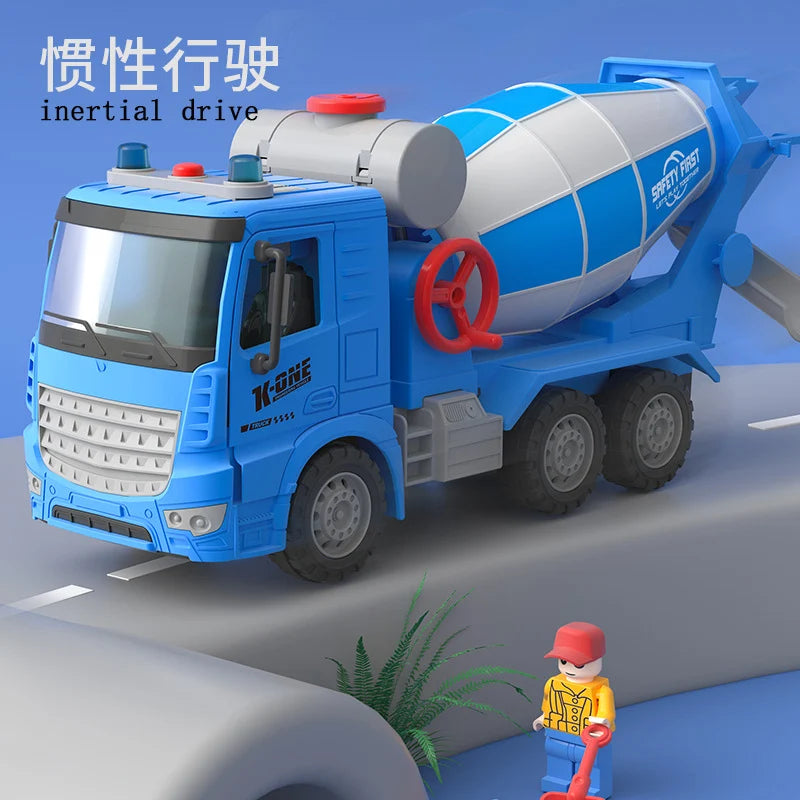 Large Engineering Mixer Truck Simulation Toy Set for Boys - ToylandEU