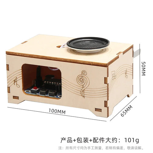 DIY Wooden Phonograph Model Musical Box Kids Science Toy Technology ToylandEU.com Toyland EU