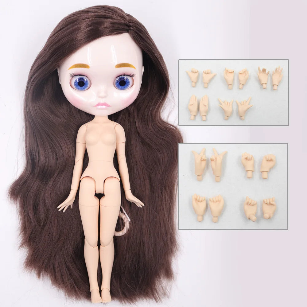 1/6 BJD Doll | 30cm Jointed Body | White Skin Finish | Girls Collectible