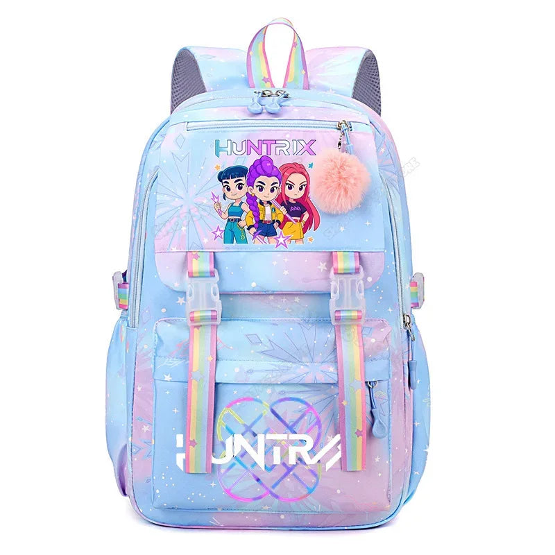 Anime Demon Hunters Backpack High Capacity With Cartoon Graphics - ToylandEU