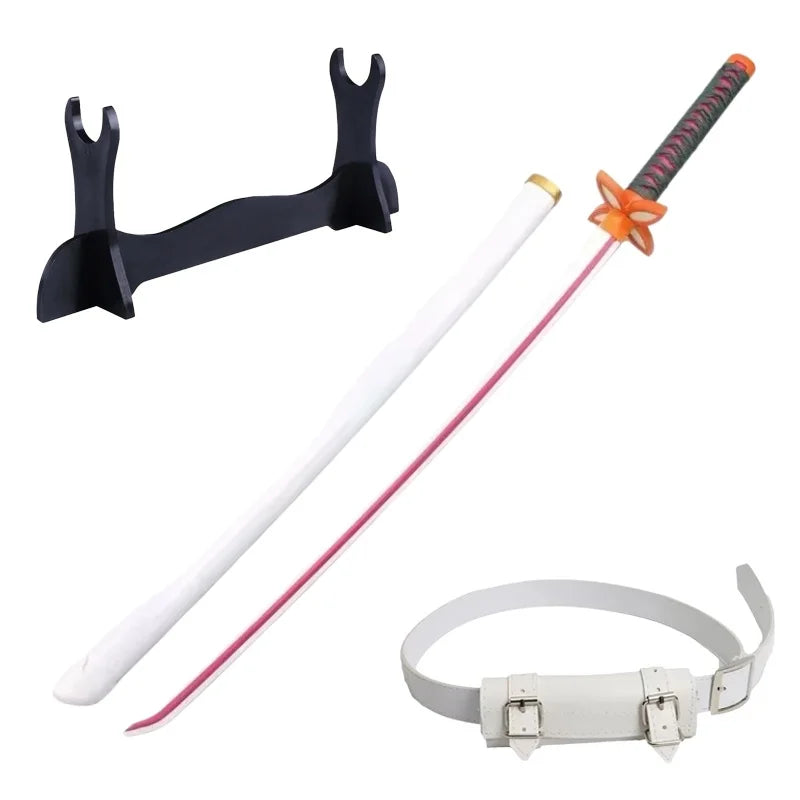 Katana | 40 Inch Length | Wooden Blade | Demon Slayer Cosplay Prop