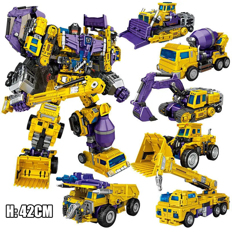 NBK 3349 Devastator 6in1 Combiner Robot Action Toy - ToylandEU