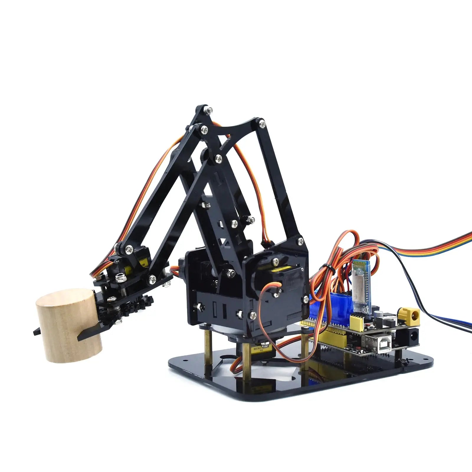 Keyestudio STEM 4DOF Robot Arm Kit Mechanical Arm Claw Kit PS2 Control For Arduino Robot Arm Kit DIY Programming Robot - ToylandEU