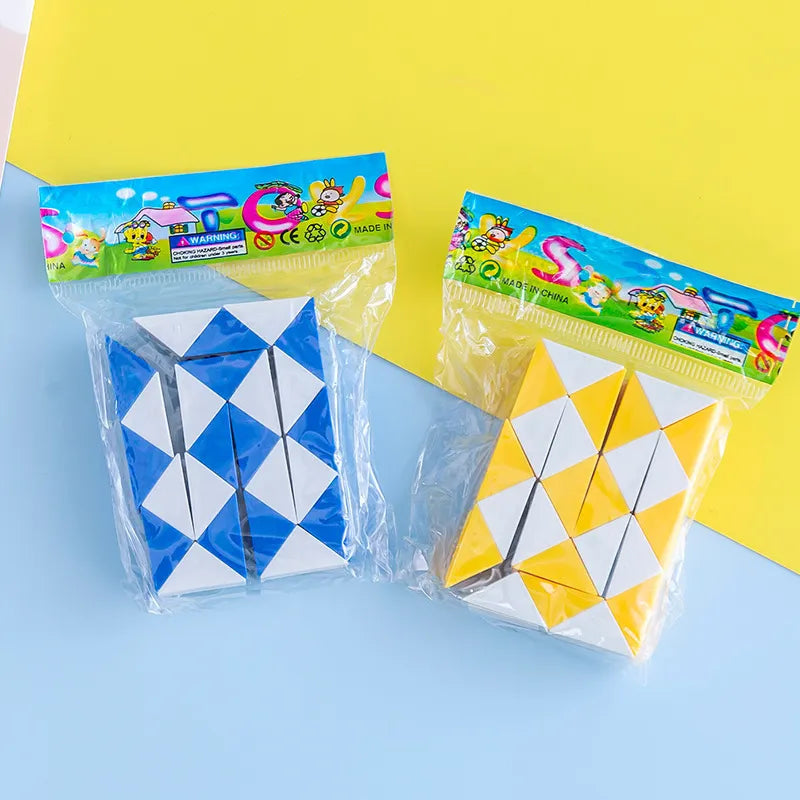 6 Piece Multicolor Folding Puzzle Cube Set - ToylandEU