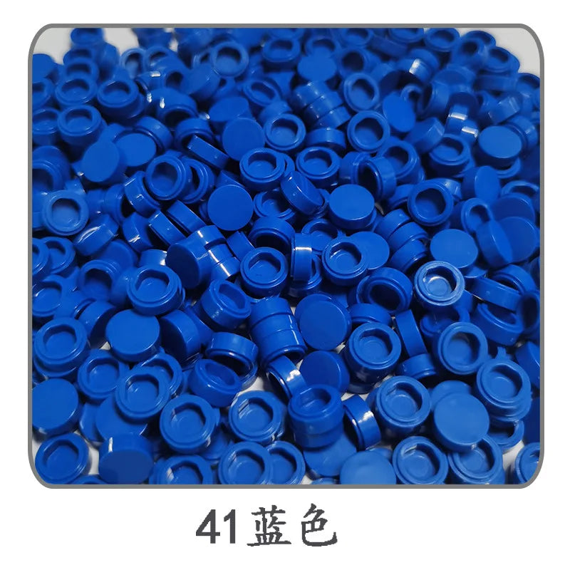 Small Particle Bricks | 1x1 Round Tiles | Compatible With Lego | MOC Builders