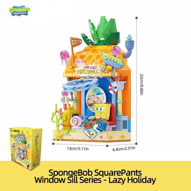 Spongebob Cartoon Krusty Krab Restaurant Building Blocks Toy - ToylandEU
