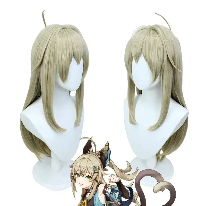 Genshin Impact Game Kirara Cosplay Costume Ears Tail Suit Women Wig Halloween Carnival Party Outfit Full Set Role Play Accessory - ToylandEU
