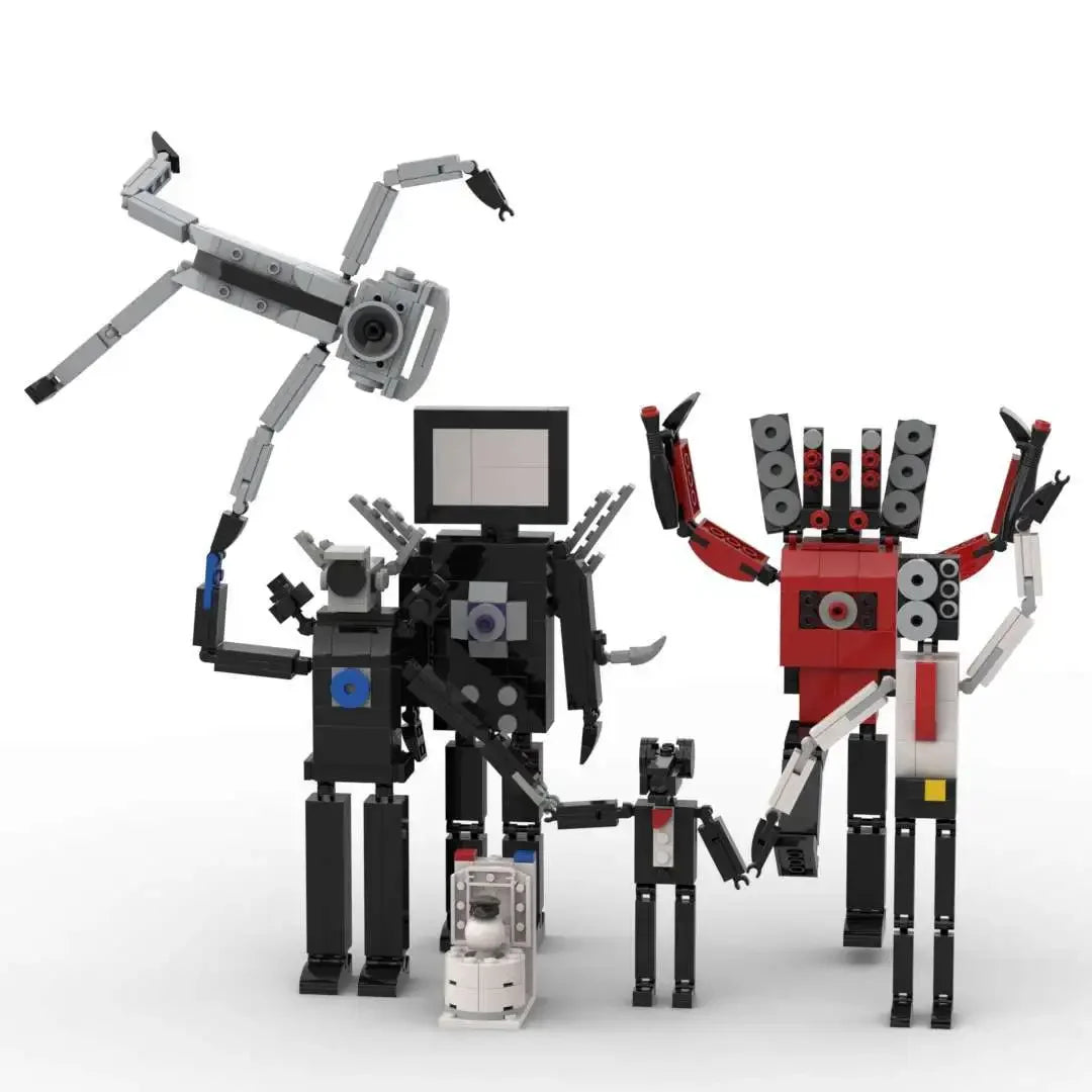 Toilet Horror Game Building Blocks with Speakerman Bosses Camera - ToylandEU