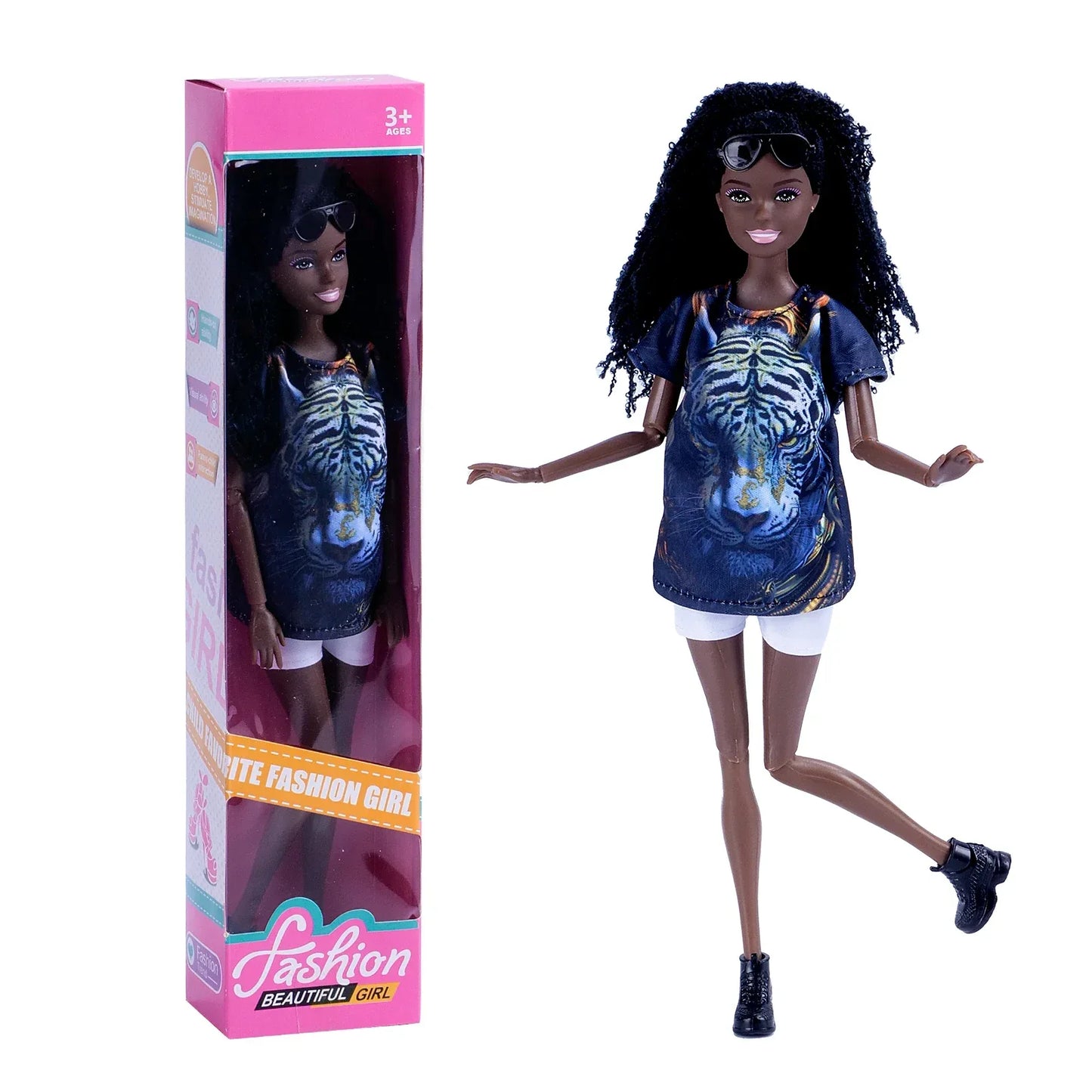 Black Barbie Doll Body 30cm For DIY Fashion Playtime - ToylandEU