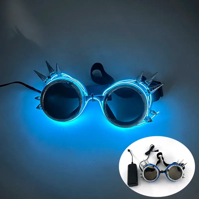 New Cool Cyberpunk Style Glasses Glowing Party Decor Luminous LED Sunglasses Lighting Up Bar Rave Music Dancing Party - ToylandEU