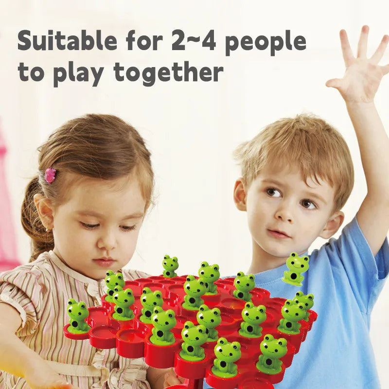 Montessori Math Frog Balance Tree Educational Leisure Parent-child