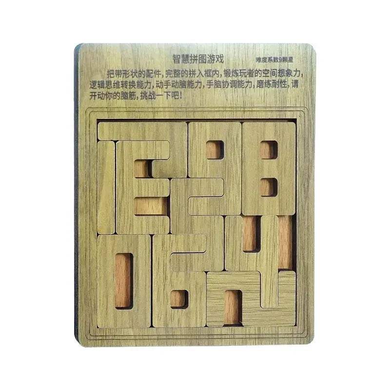 Wooden Tangram Puzzle Educational Toy Boosts Spatial Skills - ToylandEU