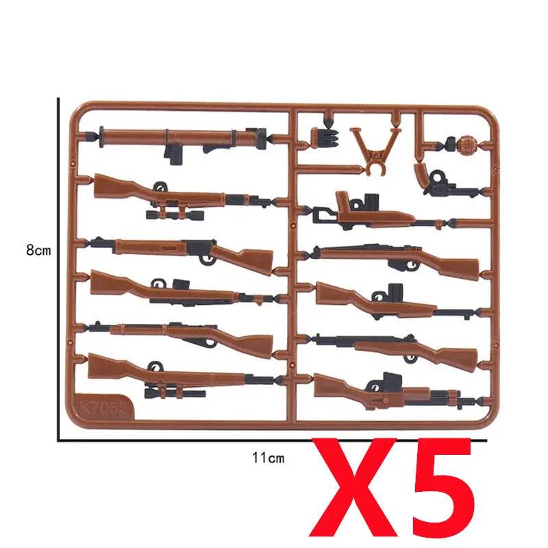 Premium Building Blocks Set Camouflage Military Equipment With Roadblock And Aircraft Parts For Kids - ToylandEU