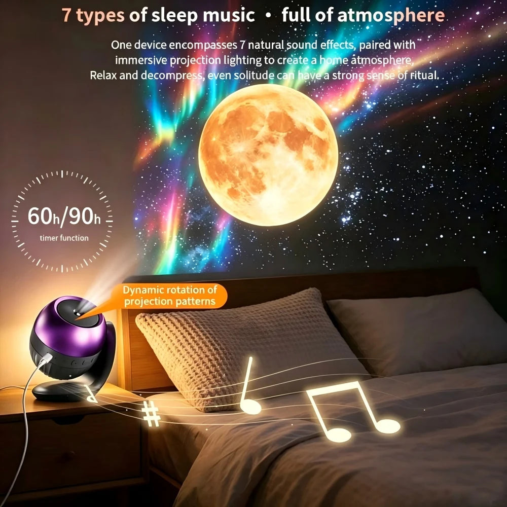 Galaxy Projector | 24 LED Modes | Rotating Starry Sky | Kids Night Light