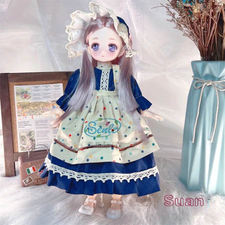Attractive Anime Eyes 1/6 Bjd Dolls for Kids Girls Dress Up - ToylandEU