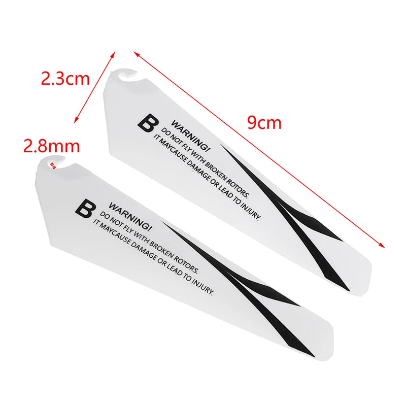 4Pcs 7.2/9CM Spare Blades Fans For R/c Mini Helicopter CH002 CH023 Toyland EU