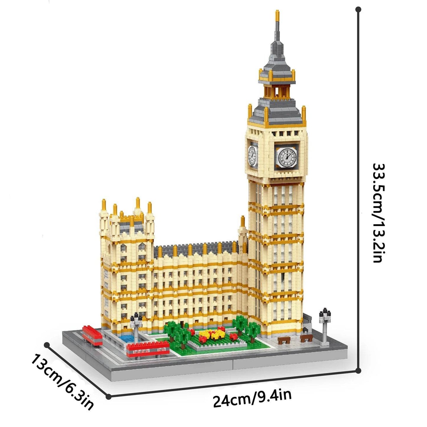 KNEW BUILT Big Ben Micro Mini Block Building Blocks Set - ToylandEU