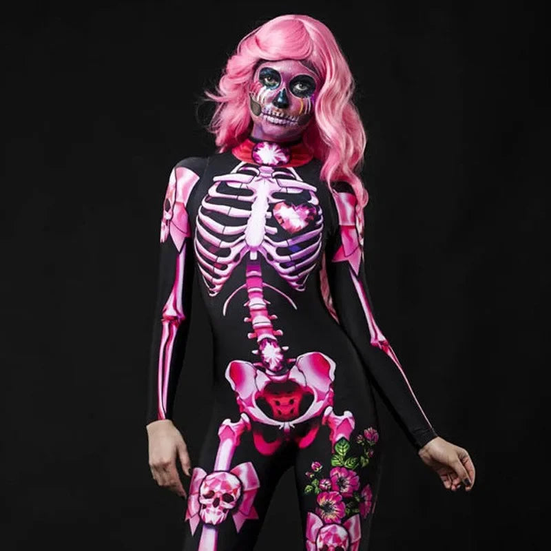 Unisex Skeleton Costume: Spooky Costume for Kids & Adults Fun