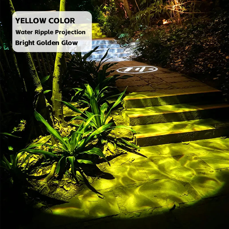 LED Water Ripple Projector | Waterproof Build | Aluminum Housing | Garden Patio