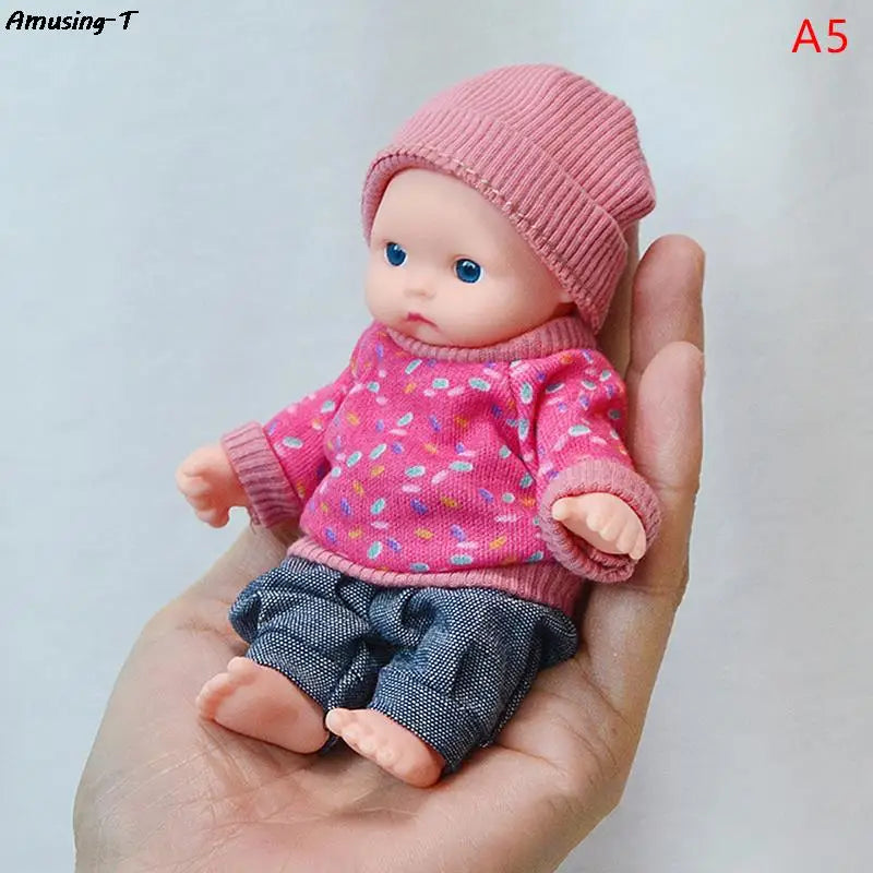 Mini Silicone Reborn Dolls 12cm Realistic Baby Doll Toy