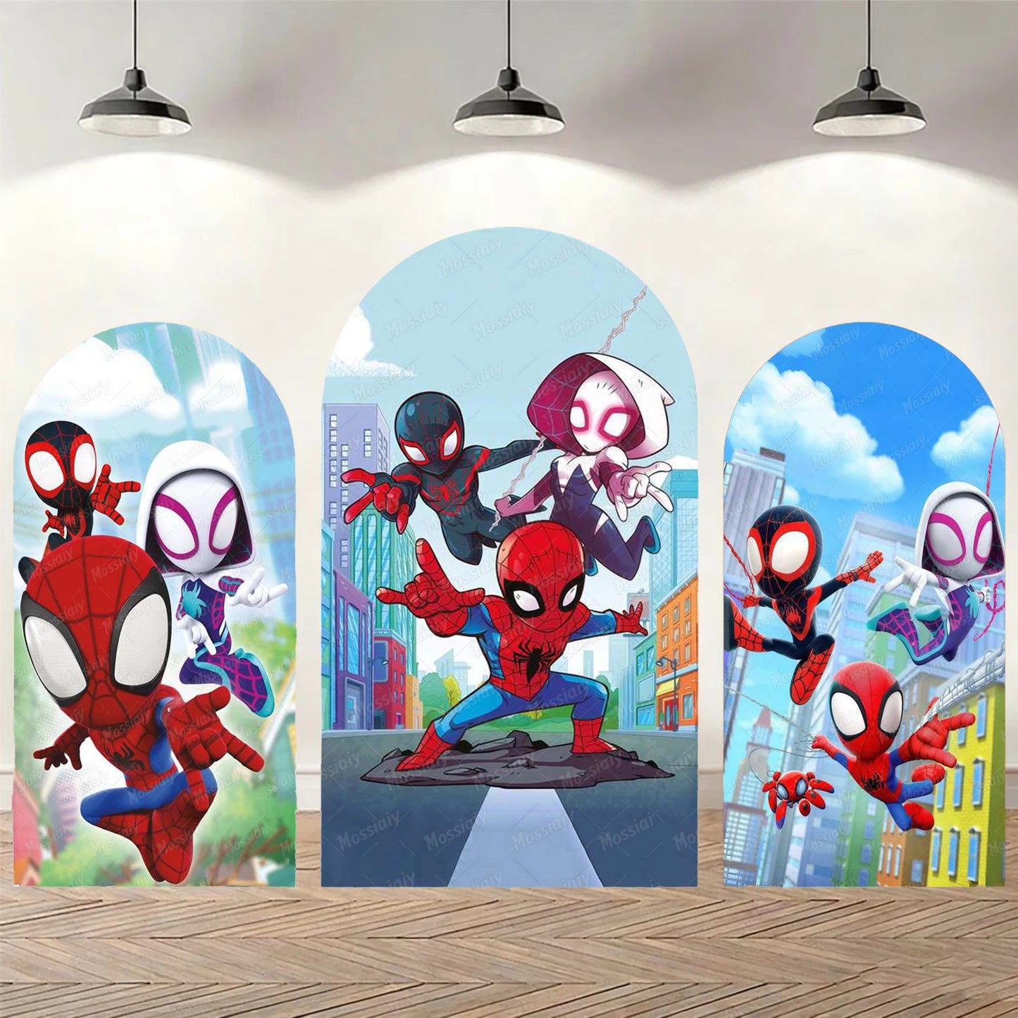 Arch Backdrop | Spider-Man Theme | Polyester | Customized