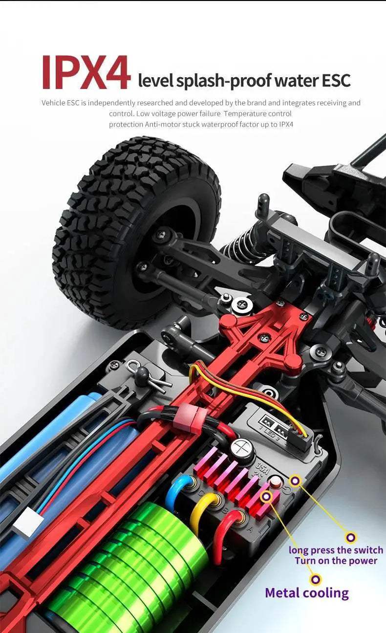 Teeggi 16101 /16102 PRO High Speed 1:16 RC Car With LED - ToylandEU