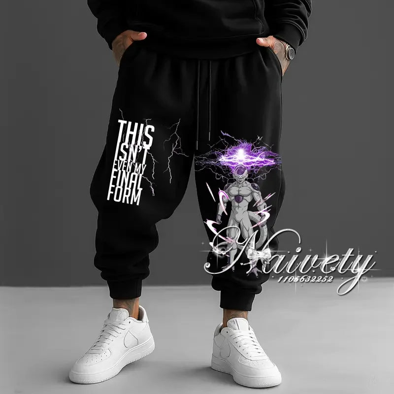 Dragon Ball Jogger Pants | Frieza 3D Print | Oversized Fit | Unisex