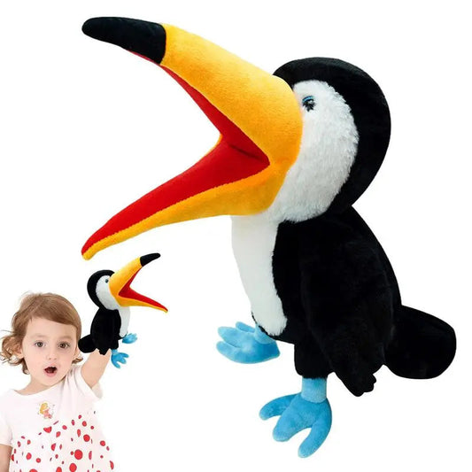 Kids Toys Hand Puppet Stuffed Animals - Parrot, Owl, and Flamingo Hand Finger Story Puppet - ToylandEU