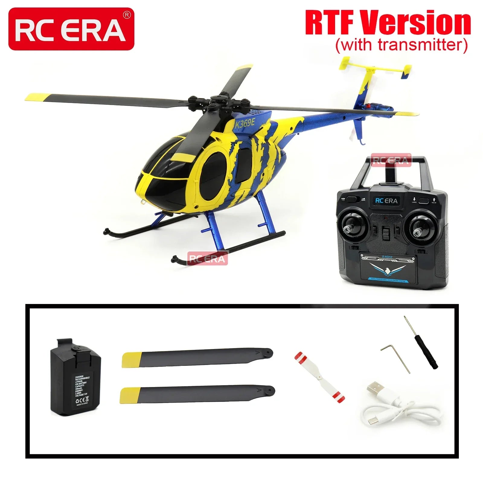 Mini MD500 RC Helicopter With Optical Flow Stabilization - ToylandEU