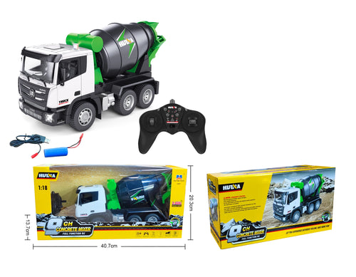 1557 9CH RC Truck Tractor Tanker Excavator with Remote Control ToylandEU.com Toyland EU