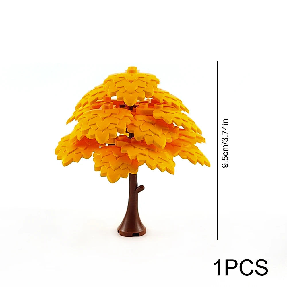 Block Trees | Compatible Brick Design | Plastic Garden Style | Unisex Model