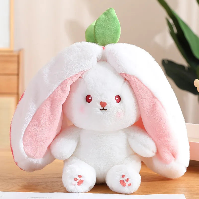 Soft and Adorable Strawberry Rabbit Plush Toys with Hidden Kawaii Bunny in Sizes 20-45cm - ToylandEU