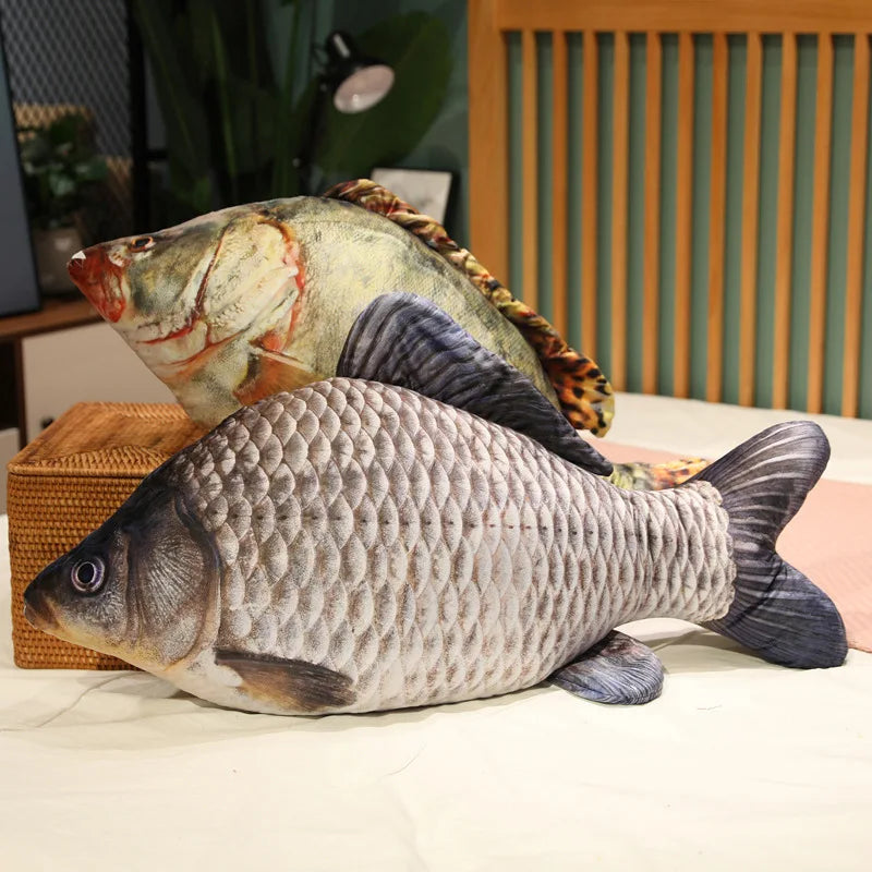 Fish Throw Pillow | 3D Tucked Legs | Toylandeu™