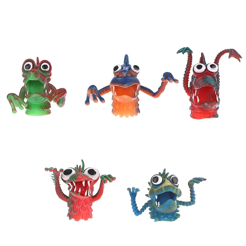 Funny Monster PVC Finger Puppets for Kids' Parties - ToylandEU