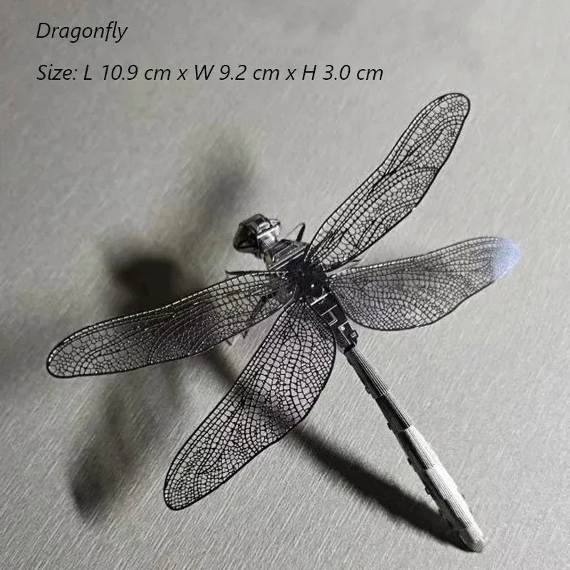 3D Metal Puzzle | Insect and Animal Figures | Metal Construction | Age 14 and Up