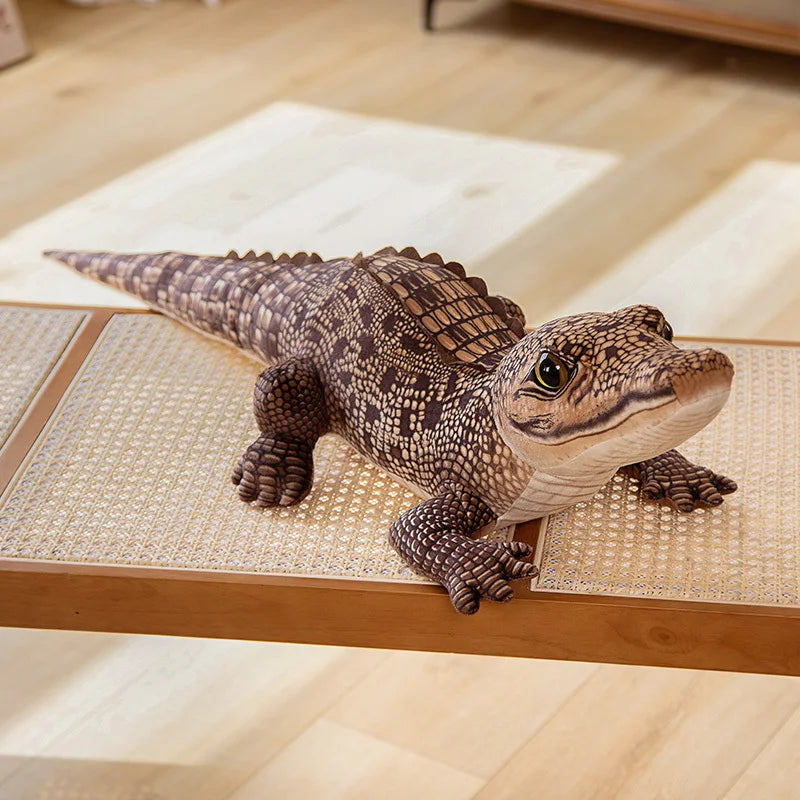 Giant Alligator Plush Pillow Toy 100cm Realistic Cuddle Companion