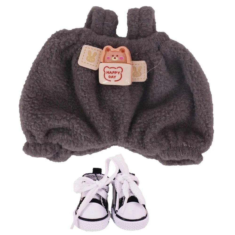 Doll Pants And Doll Shoes For Labubu 17cm Plush Doll Clothes Accessories - ToylandEU