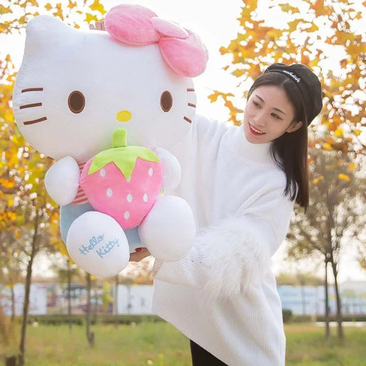 Big Size Sanrio Kawaii Hello Kitty Plush Toy Pillow Doll Cat Kt - ToylandEU