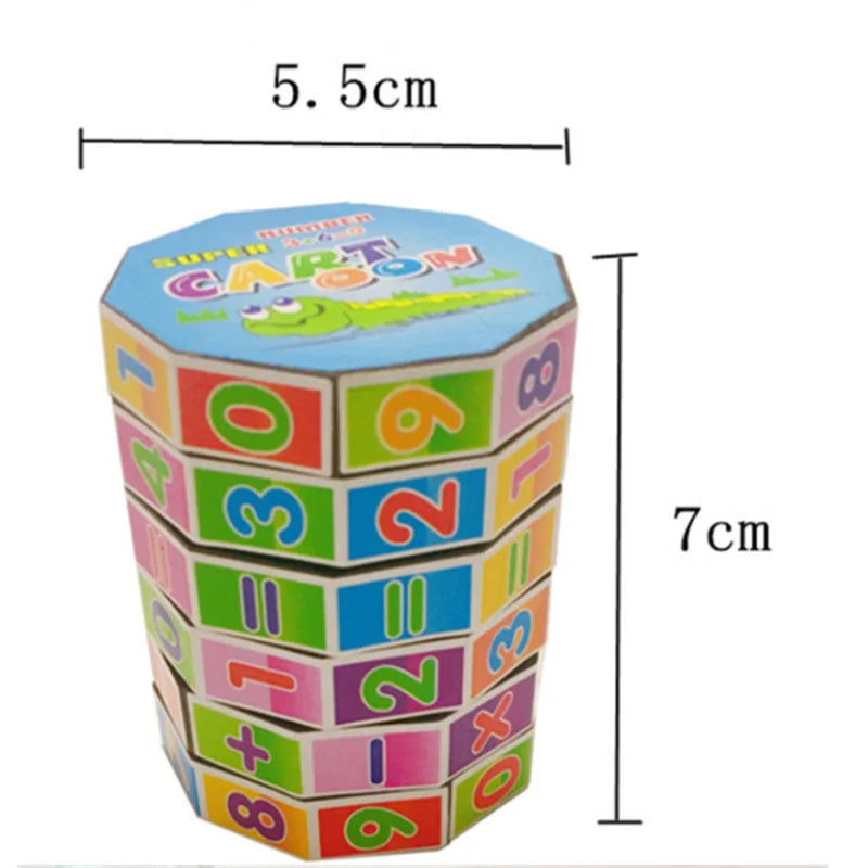2PCS Children Montessori Toy Mathematics Numbers Magic Cube Toy Puzzle - ToylandEU