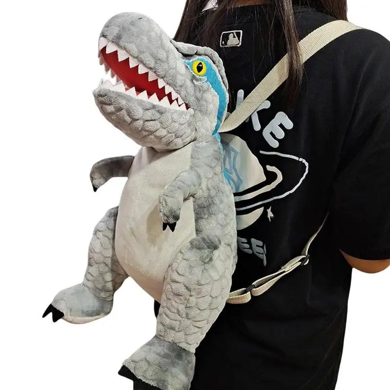 Adorable 40cm Dinosaur Plush Backpack – Triceratops & T-Rex Fun!