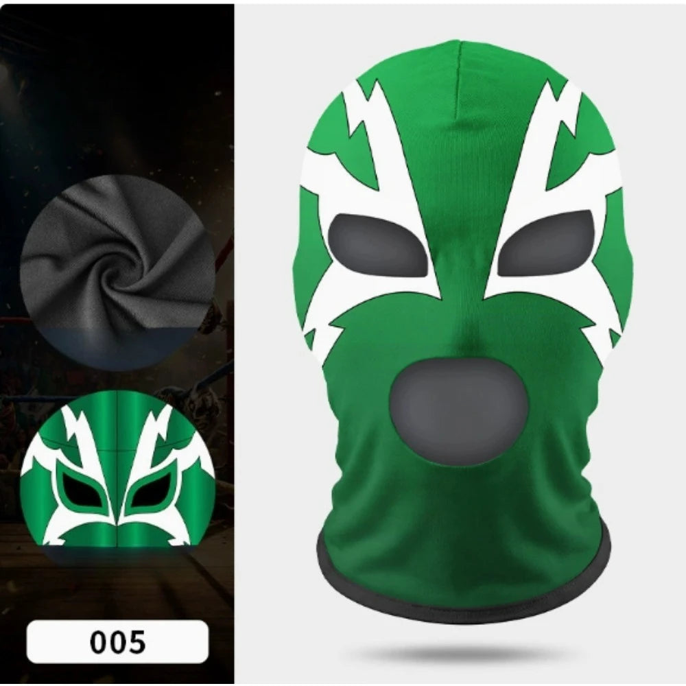 Wrestling Mask | Polyester Lycra Fabric | Printed Design | One Size