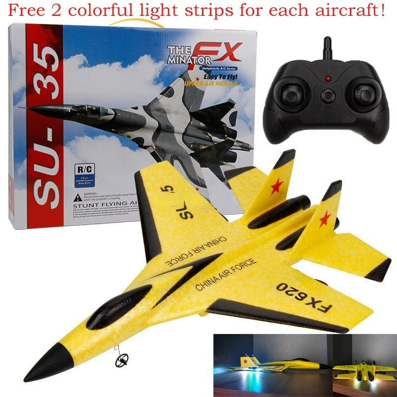 RC Remote Control Airplane SU-35 Fighter for Kids - ToylandEU