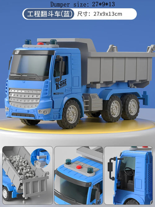 Large Engineering Mixer Truck Simulation Toy Set for Boys ToylandEU.com Toyland EU