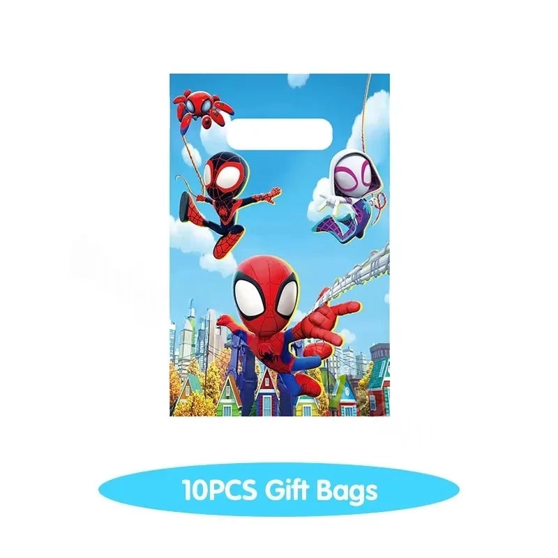Spider Hero Tableware Kit | Birthday Party Supplies | Plates Cups Tablecloth