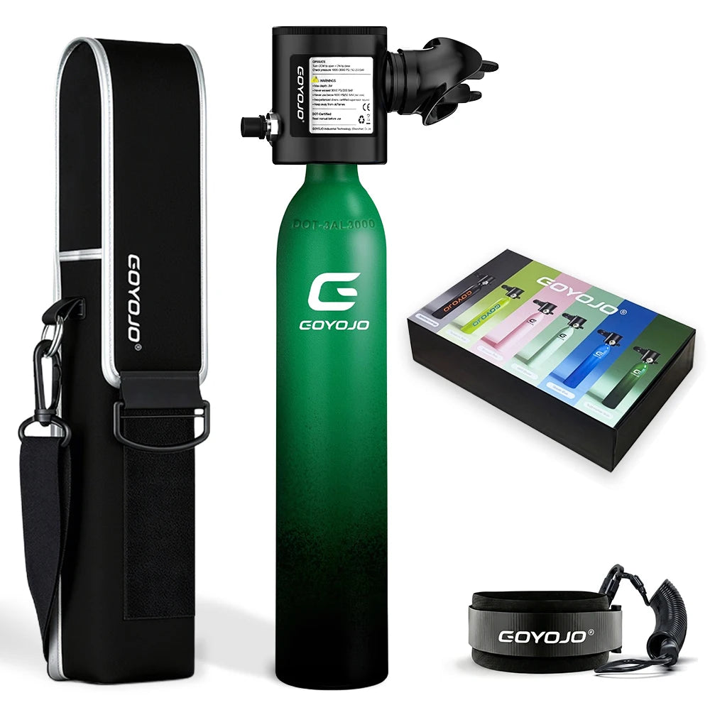 Mini Scuba Tank | 0.5L Capacity | Backup Air | Portable Diving Tank