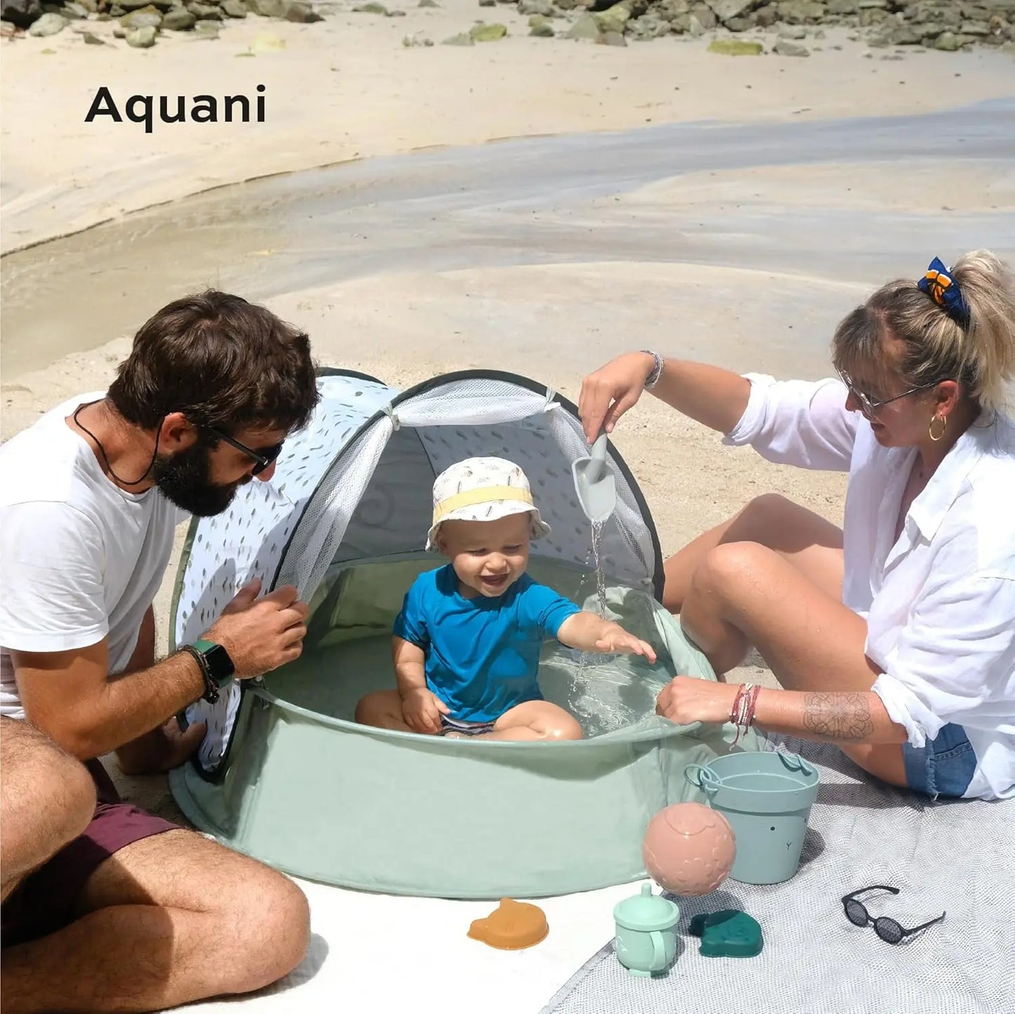 Outdoor Pop Up Tent With Mosquito Net Kiddie Pool Deluxe
